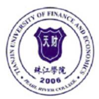 天津财经大学珠江学院logo