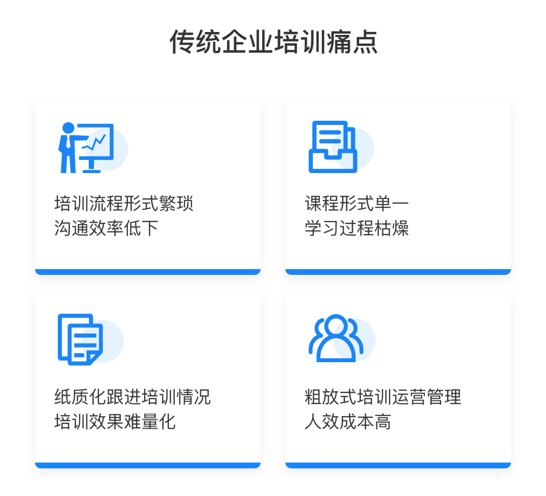传统企业培训痛点